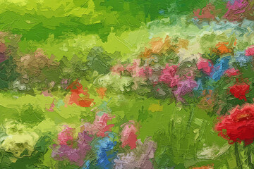 Various oil paintings, flowers, morning glories, chrysanthemums, roses, peonies, forest scenery, flying birds, waterfalls, mountainous areas