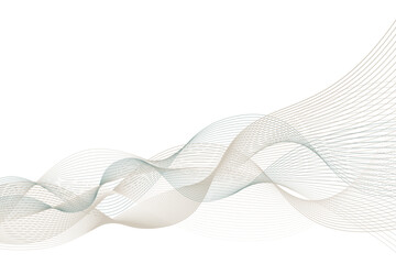淡い色の波形ライン2　アブストラクト背景07