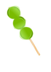 colorful lollipop isolated on white
