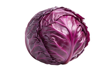 Obraz premium Fresh red cabbage isolated on white background