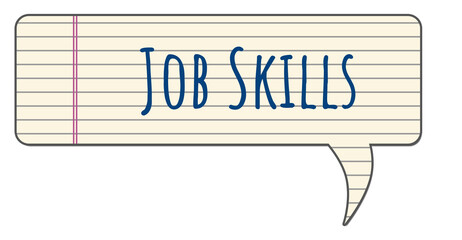 Job Skills Notebook Texture Comment Symbol Text 