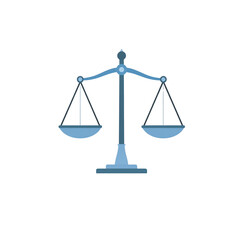 Untitled design - Illustration of scales of justic. Symbolizing fairness, law, equality, legal judgment, ethics and legal system (4)