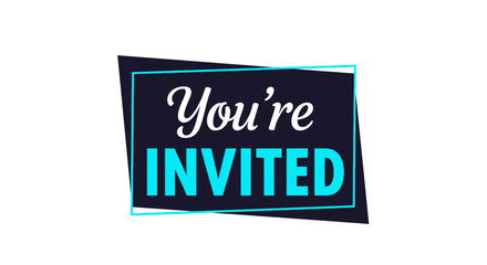 You are invited invitation template design for event celebration