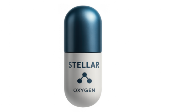 Stellar oxygen capsule illustrating medical and scientific innovation