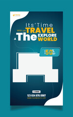 Fototapeta premium Explore the world enjoy your holidays with incredible travel deals 