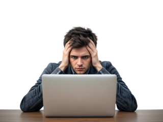 Gen Z Working Burnout Teamwork Activities isolated on a transparent background Hardwork Reports Financial 