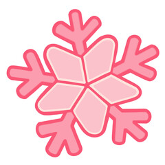 Obraz premium Pink Snowflake