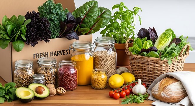 Fresh harvest healthy food