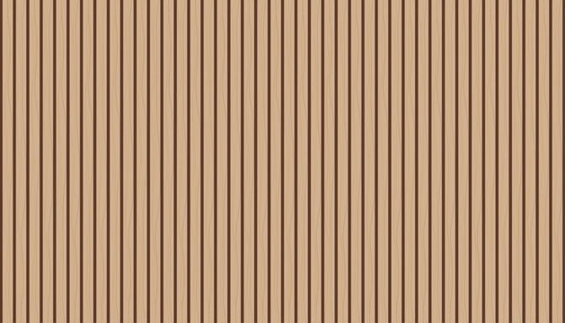 Seamless wooden paneling, vertical light brown slats, natural wood grain; modern timber texture