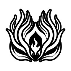Glyph Style Fire Icons 