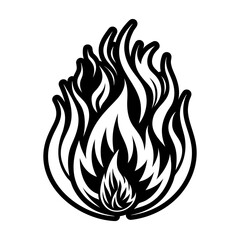 Glyph Style Fire Symbols 
