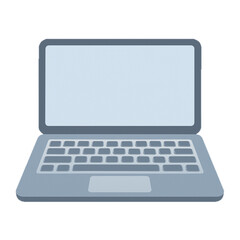 Digital Laptop Screen Vector Icon for Web and Business.