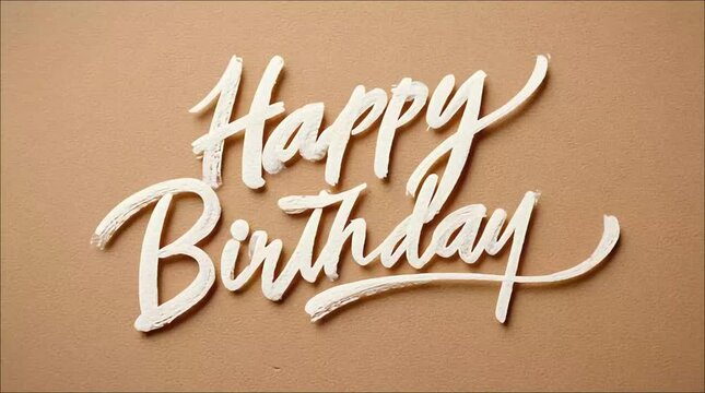 Delightful Happy Birthday wishes in elegant script, perfect for cards, invitations, and personalized birthday celebrations