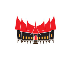 Minangkabau Traditional House Icon