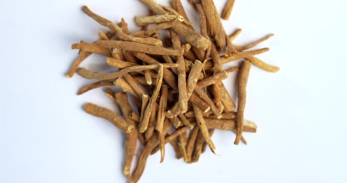Ashwagandha or Aswaganda OR Indian Ginseng is an Ayurveda medicine in stem and powder form