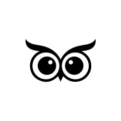 Obraz premium Stylized owl eyes isolated on transparent background