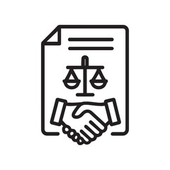 Legal Agreement and Partnership Forming Under Ethical Business Guidelines concept