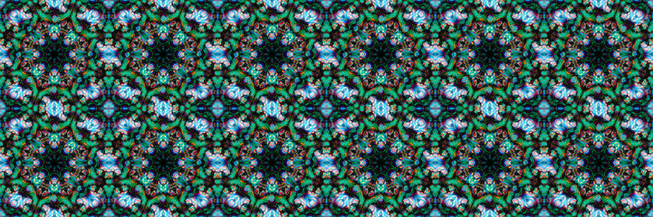 Panoramic seamless geometric background for design.