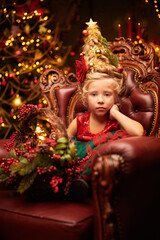 Naklejka premium waiting for Santa