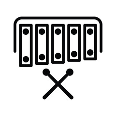 Xylophone musical instrument icon