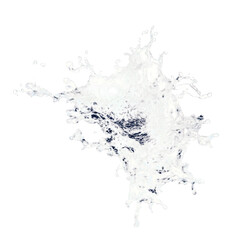 Naklejka premium Abstract Splatter with Blue and Yellow Hue