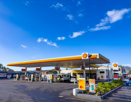 Cape Town, South Africa - September 16, 2025: Shell garage petrol station