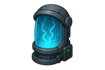 Sci-fi futuristic energy cell power core battery