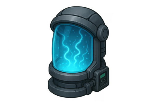 Sci-fi futuristic energy cell power core battery