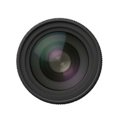 Camera Lens Front Element isolated on transparent background