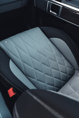 Obraz premium Comfortable car seat with modern quilted design found in a luxury vehicle
