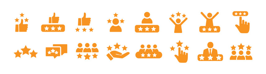 3 Star Customer experience vector icon, Rating icon. 3 star work experience symbol for review apps and websites Three star rating Customer feedback concept. Vector illustration.