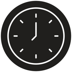 Fitness Clock Vector Icon Stock Illustration