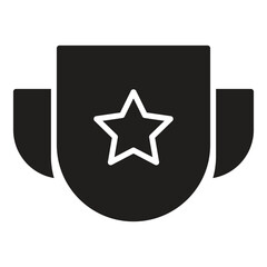 Fitness Trophy Vector Icon Stock Illustration