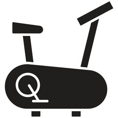 Bicycle Fitness Vector Icon Stock Illustration
