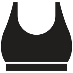 Sports Bra Vector Icon Stock Illustration