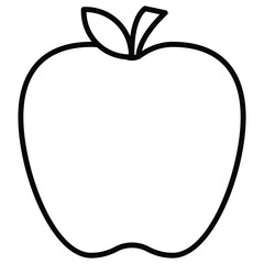 Healthy Apple Vector Icon Stock Illustration