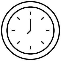 Fitness Clock Vector Icon Stock Illustration
