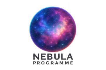 Nebula sphere with many bright stars in space