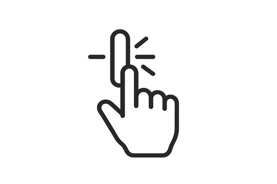 Hand cursor clicking a toggle switch icon to activate power status