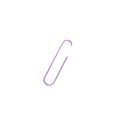 Soft Lavender Paperclip Isolated - Minimal Style
