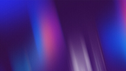 Abstract background with blue and purple light streaks and grain