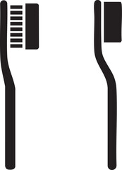 Toothbrush Icons Set. vector illustration Design