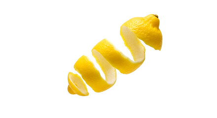 Lemon Peel Curl, isolated on transparent background