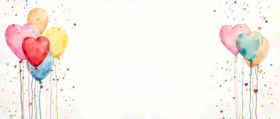 An artistic representation featuring unique birthday captions designed in watercolor, allowing room for customized messages and vivid imagery.