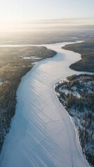 Snowy River Landscape at Sunrise