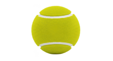 Vibrant Tennis Ball Isolated On Black Background