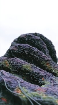 Una fotograf&iacute;a macro de una col rizada, resaltando su textura y color.