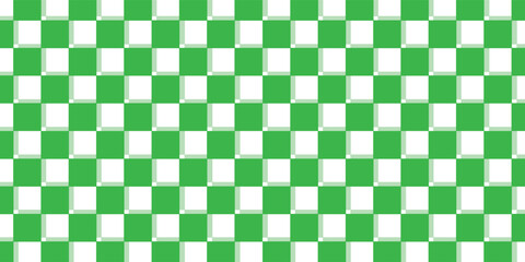 Abstact green white checkered seamless background. Green white graphic resource checkered pattern, eps10