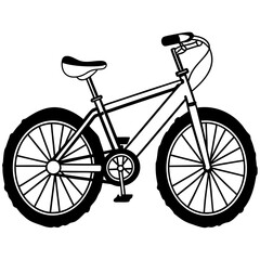 Obraz premium Detailed Line Art of a Classic BMX Bicycle.