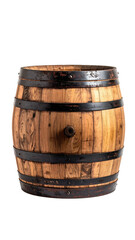 Wood barrel held together with metal bands